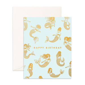 Birthday Mermaids Seafoam