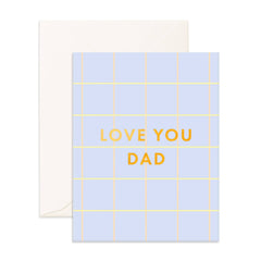 LOVE YOU DAD PLAID