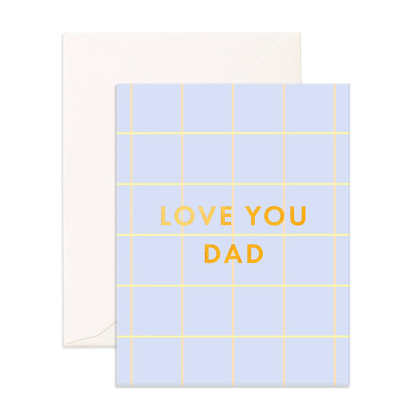 LOVE YOU DAD PLAID