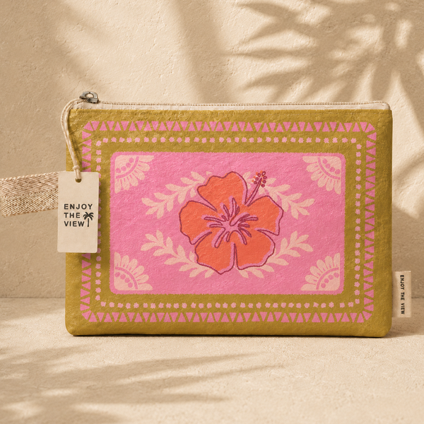 LARGE POUCH | HIBISCUS