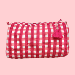 INDIE COSMETIC BAG [CHERRY PIE GINGHAM]
