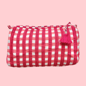 INDIE COSMETIC BAG [CHERRY PIE GINGHAM]