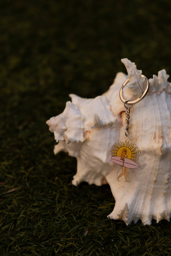 SURF GIRL KEYRING