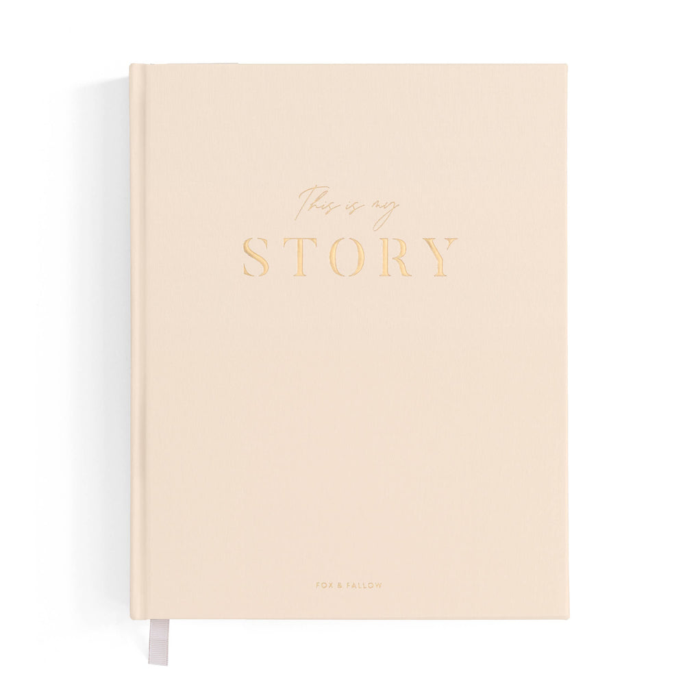 THIS IS MY STORY MEMOIR JOURNAL CREAM