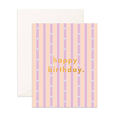 BIRTHDAY HEART STRIPE