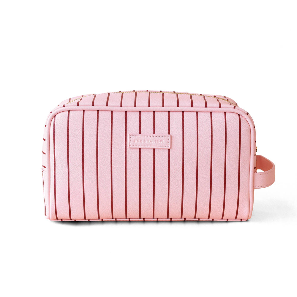 ROSE PINSTRIPE WASH BAG