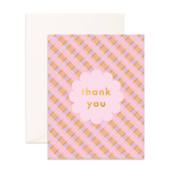 THANK YOU PETAL PLAID