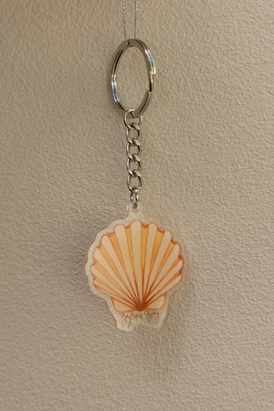 BYRON BAY SHELL KEYRING