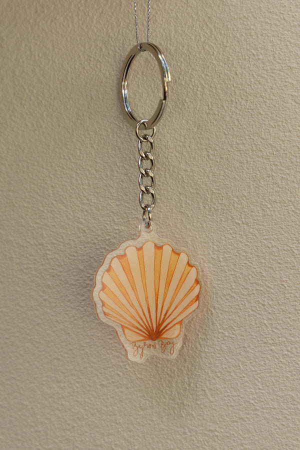 BYRON BAY SHELL KEYRING