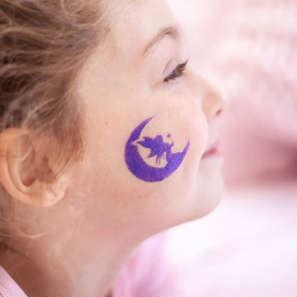 REUSABLE ADHESIVE FACE PAINT STENCILS | TEAL