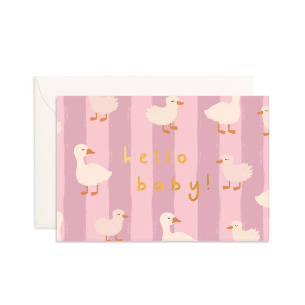 HELLO BABY DUCKS PINK MINI