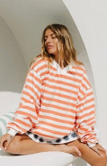 NAUTICAL LONG SLEEVE TEE | TANGERINE