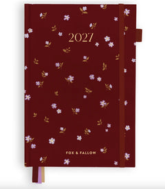 2027 CHERRY WISTERIA A5 VERTICAL PLANNER