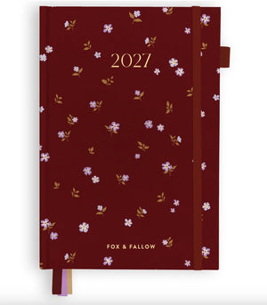 2027 CHERRY WISTERIA A5 VERTICAL PLANNER