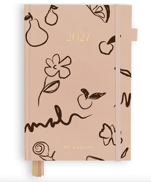 2027 AMALFI LATTE A5 VERTICAL PLANNER