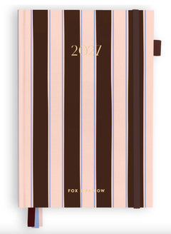 2027 CHOCOLATE STRIPE A5 ACADEMIC PLANNER
