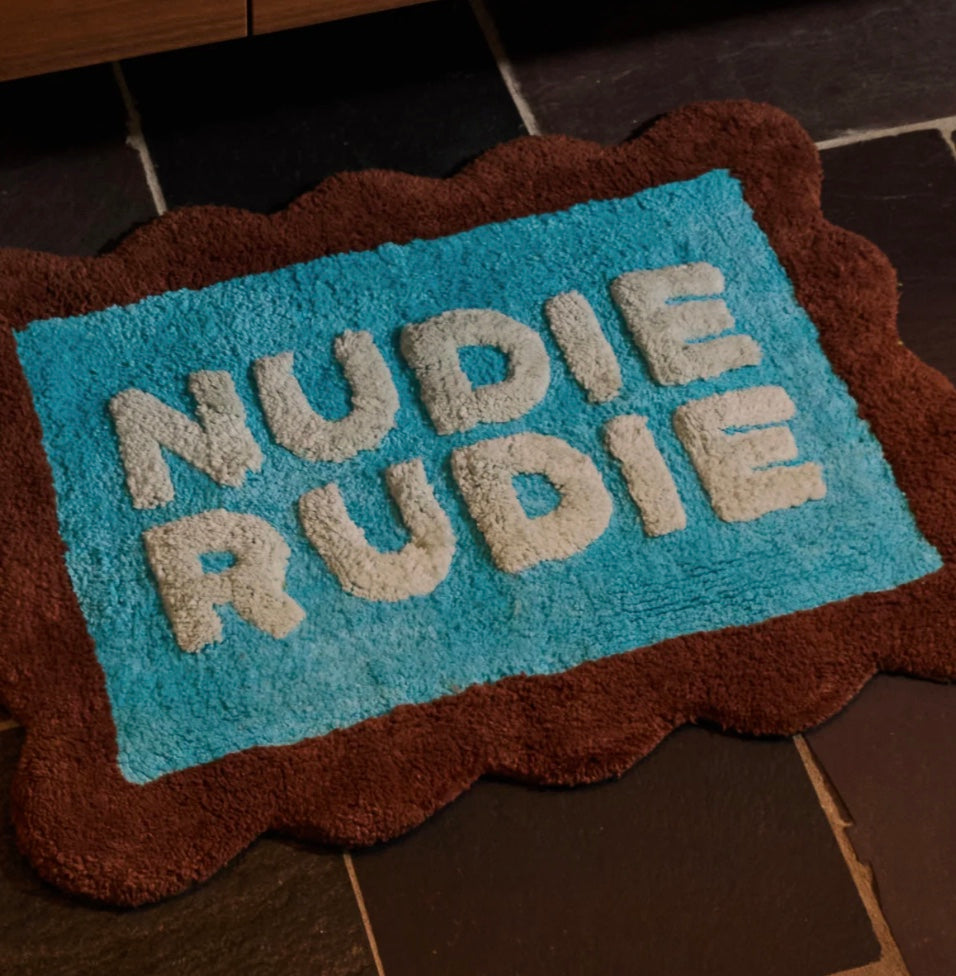 ROMY NUDIE BATH MAT MINI | TURQUOISE