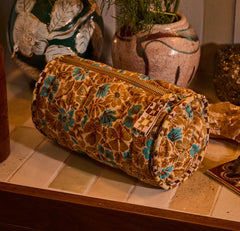 MAGNOLIA MAKEUP BAG | TURQUOISE