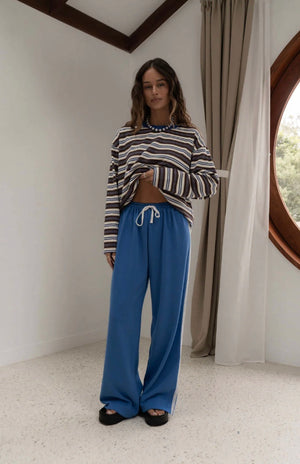 BOBBI PANT | LACE COBALT