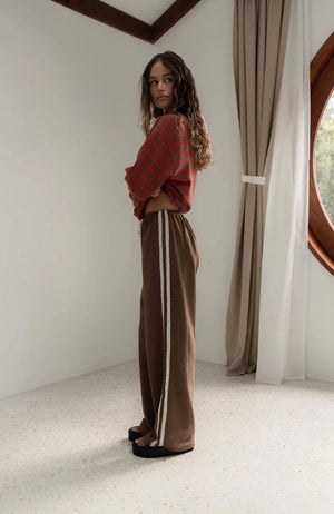 BOBBI PANT | LACE CACAO