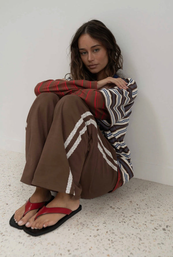 BOBBI PANT | LACE CACAO