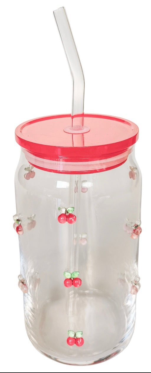 CHERRY STRAW TUMBLER