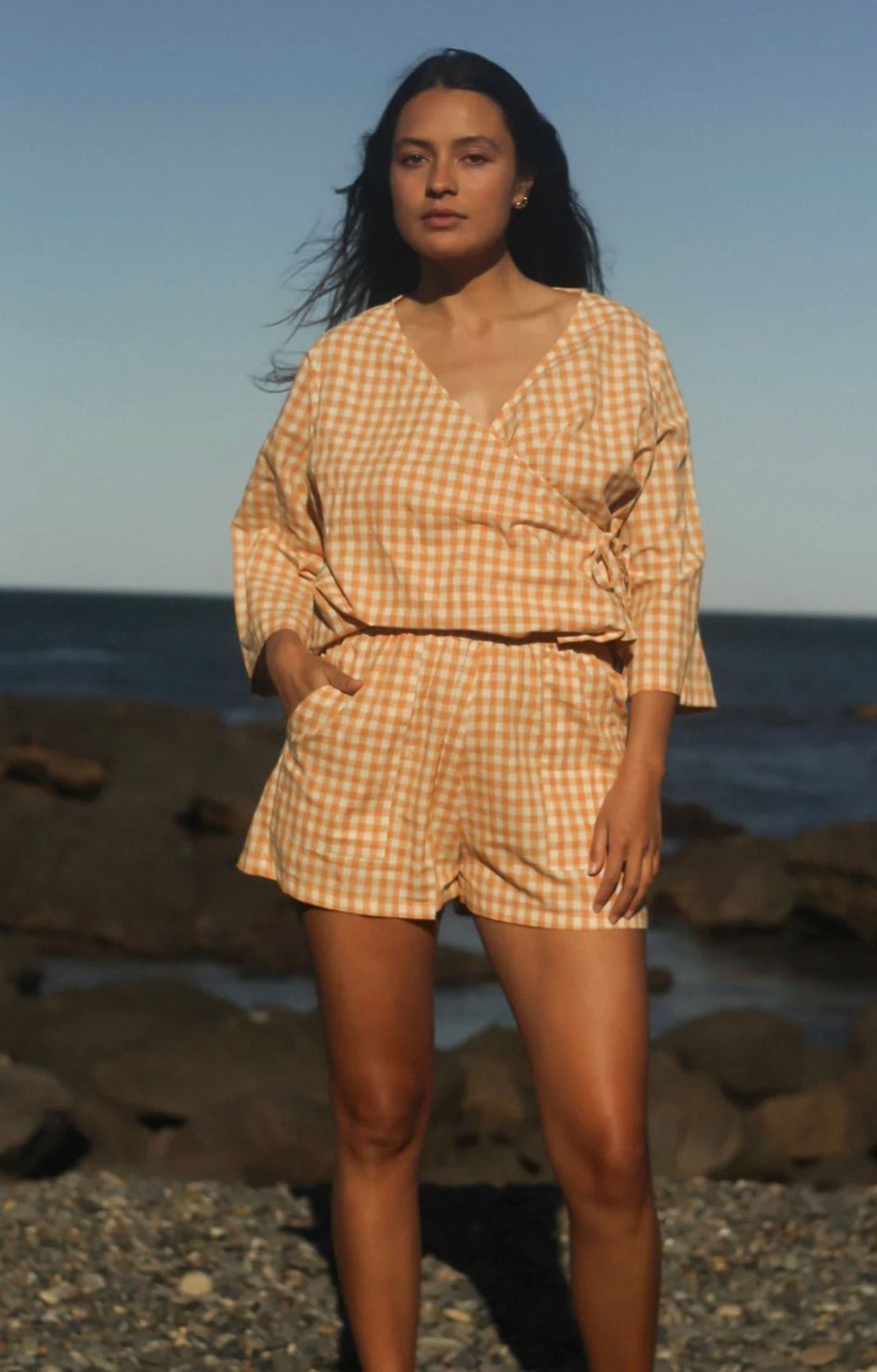 AVA SHORT | CLEMENTINE GINGHAM
