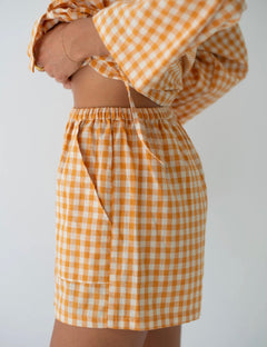 AVA SHORT | CLEMENTINE GINGHAM