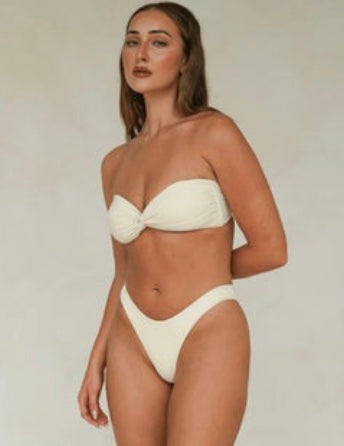BANDEAU TWIST BRA | BUTTER