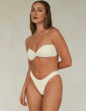 BANDEAU TWIST BRA | BUTTER