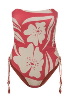 RUCHED SIDE TIE ONE PIECE | SOLANA