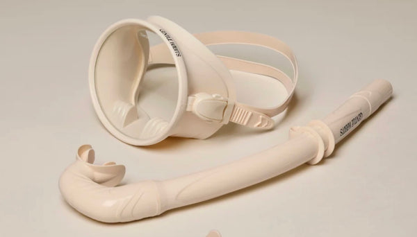 DIVE MASK AND SNORKEL SET | CREAM