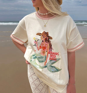 MERMAIDS NEED MARGIS TEE