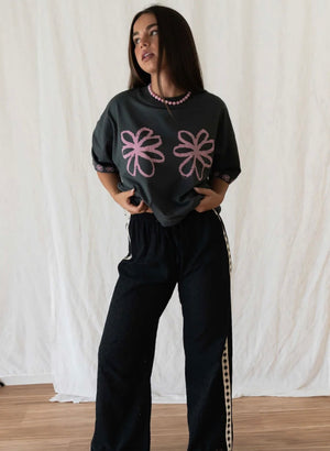 BOBBI PANT BRODERIE | BLACK