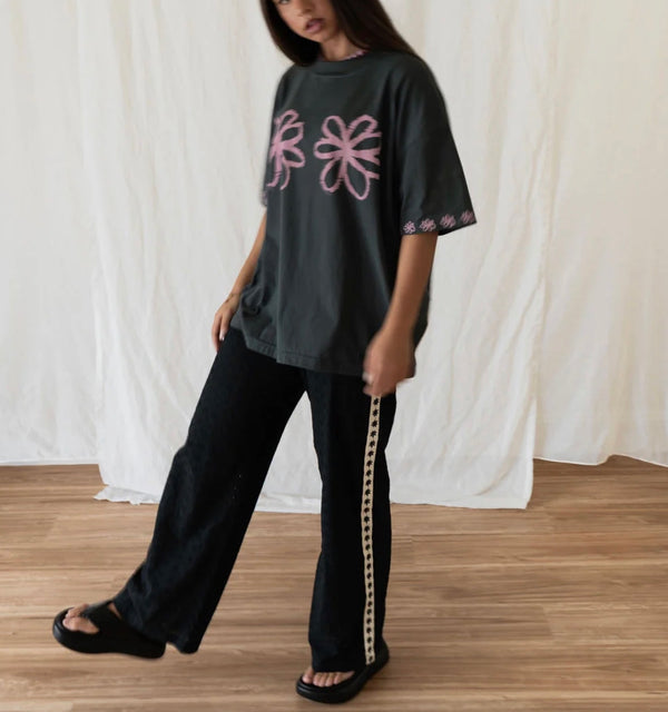 BOBBI PANT BRODERIE | BLACK