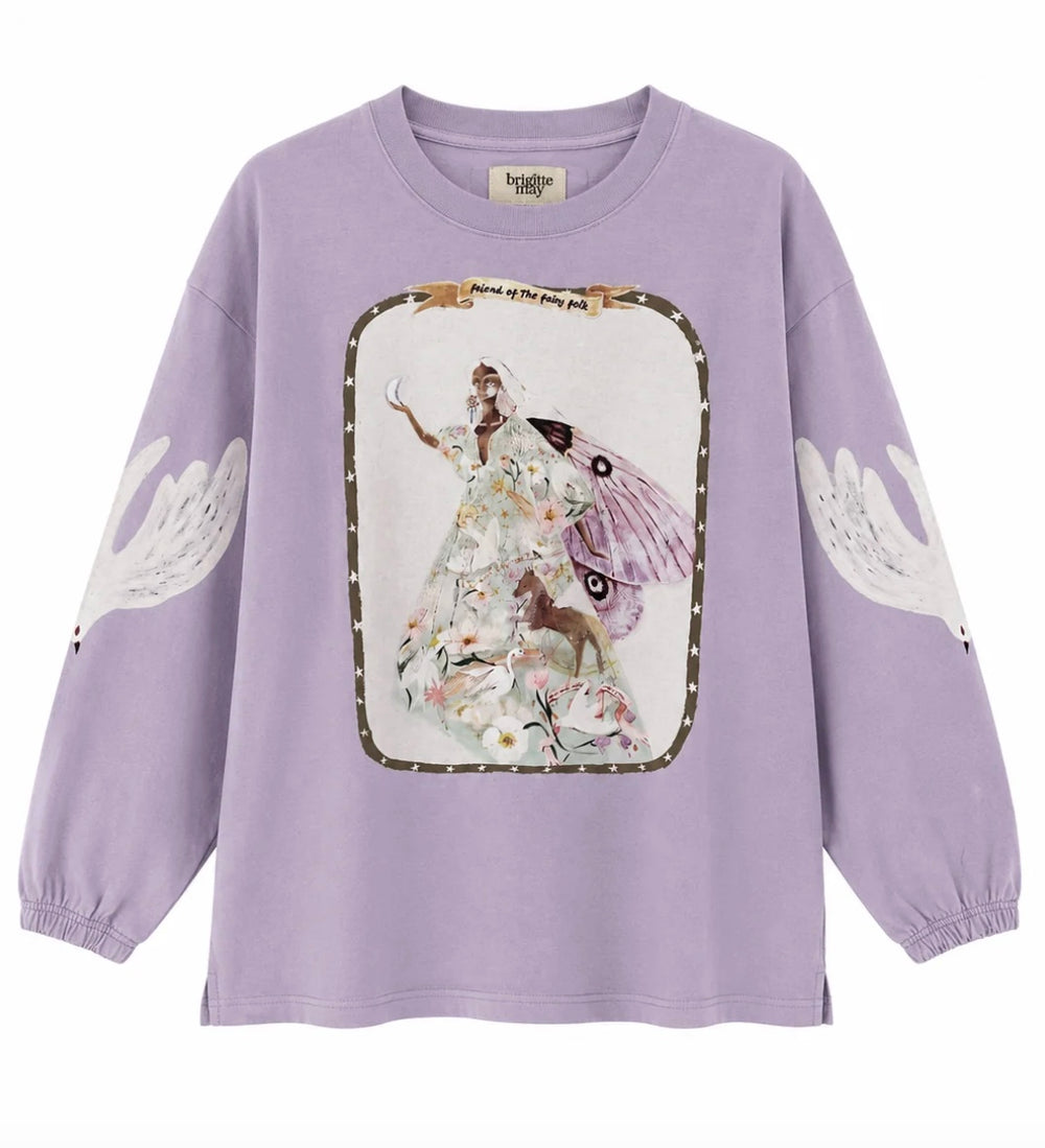 FAIRY FOLK TEE | LILAC WOMENS