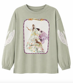 FAIRY FOLK TEE | SAGE WOMENS