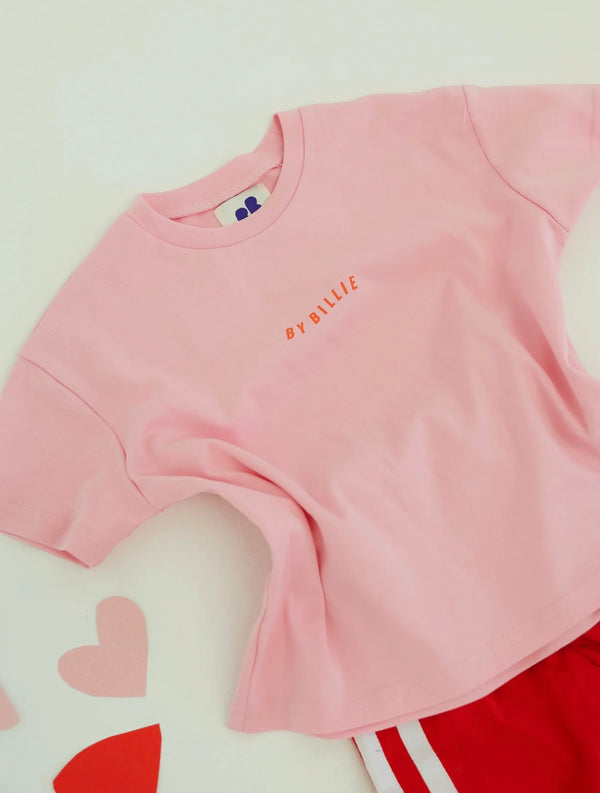 ORGGANIC COTTON WAVE TEE | PINK