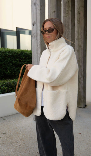TEDDY JACKET | CREAM