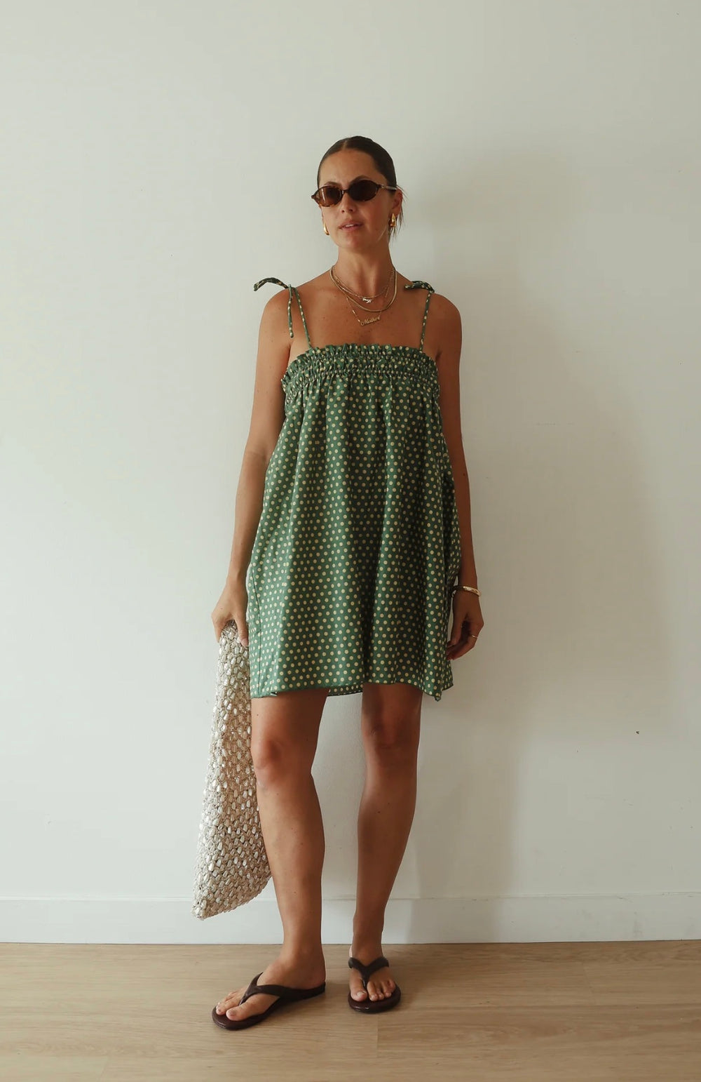THE DOTTY DRESS | GREEN & YELLOW