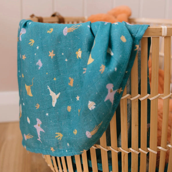 OCEAN CREATURES MUSLIN WRAP