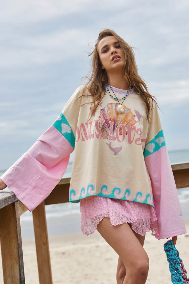DOLPHINI BOXY LONG SLEEVE TEE