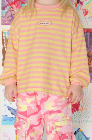 STRIPE LONG SLEEVE | PINK LEMONADE