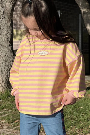 STRIPE LONG SLEEVE | PINK LEMONADE