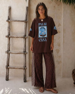 SIDEWALK LACE PANT | BROWN
