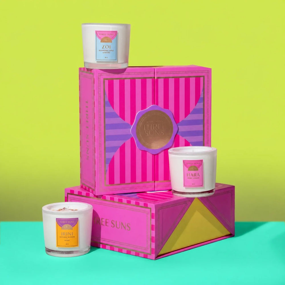 CANDLE GIFT TRIO I HUNTI LORI LAKEN