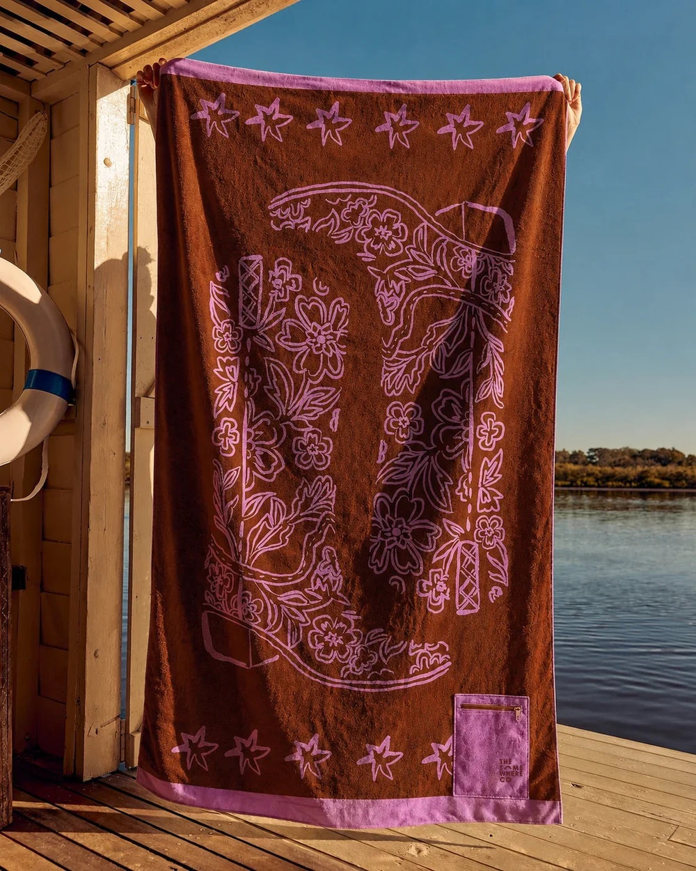 NOBODY'S DARLIN BEACH TOWEL