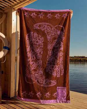 NOBODY'S DARLIN BEACH TOWEL