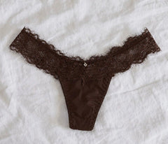 CHOCOLATE LACE G-STRING