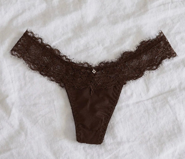 CHOCOLATE LACE G-STRING